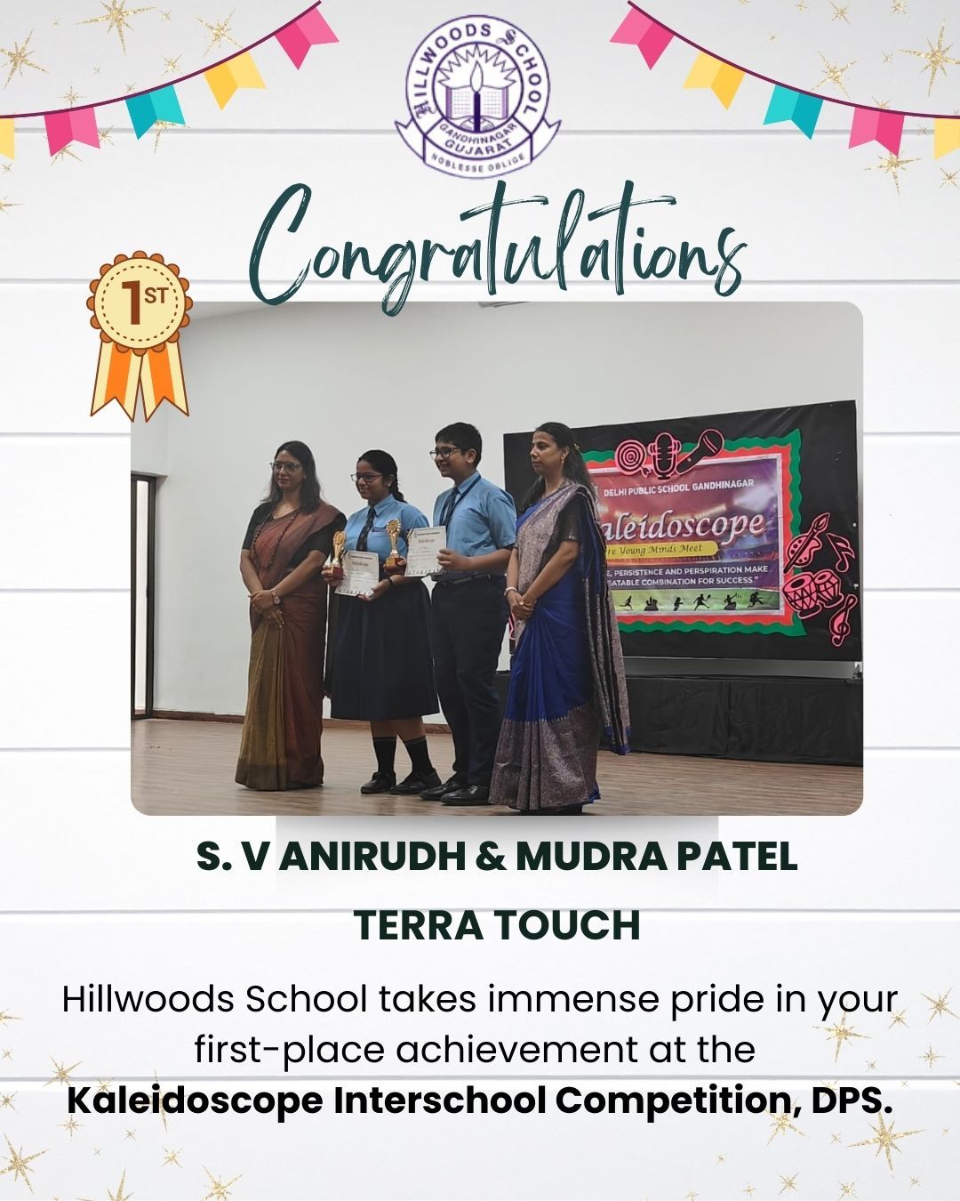 Inter school competition winner   Kaleidoscope